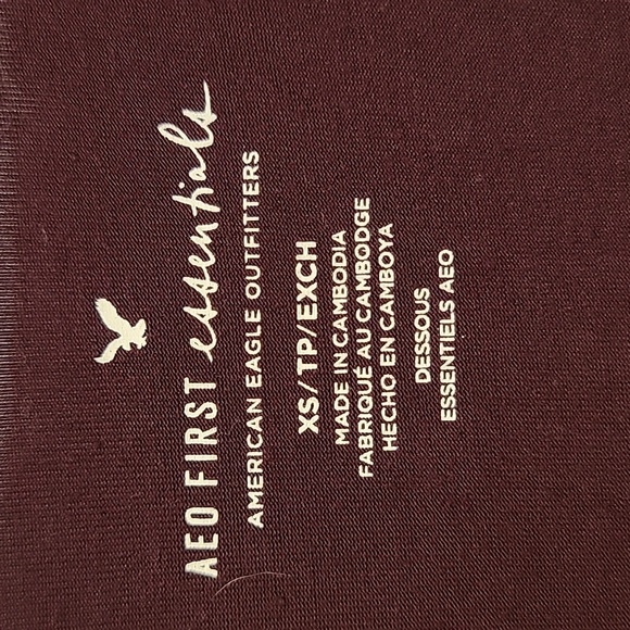 American Eagle Outfitters Rich Plum Essentials Bodysuit Size XS NWT - Picture 2 of 6